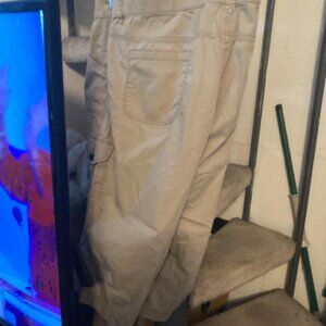 tan faded glory capri